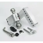 Weigh Safe 180-Hitch Adjustable Aluminum Ball Mount with Keyed Alike Receiver Pin thumbnail 2