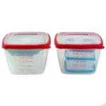 Unbranded 10-Piece Locking Round Plastic Food Storage Container Set with Airtight Snap-On Lids thumbnail 3