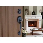 Copper Creek Colonial Handleset with Waverlie Lever Trim in Tuscan Bronze thumbnail 5
