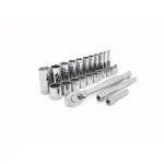 Crescent 25-Piece 3/8 in. Drive SAE Mechanics Tool Set with 6-Point and 12-Point Sockets thumbnail 1