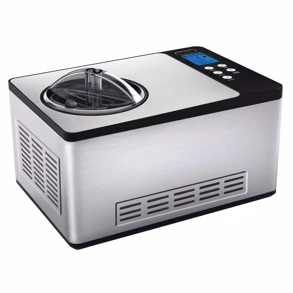 Whynter ICM-220SSY 2.1 Qt. Stainless Steel Electric Ice Cream and Yogurt Maker with Built-in Compressor