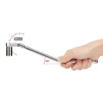 TEKTON 3/8 in. Drive x 12 in. Flex Head Bent Handle Ratchet, 90-Tooth thumbnail 3