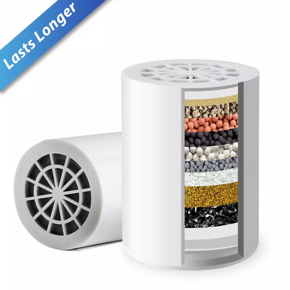 iSpring SF1S 15-Stage Shower Filter Replacement Cartridge, Removes Chlorine & Heavy Metals, White