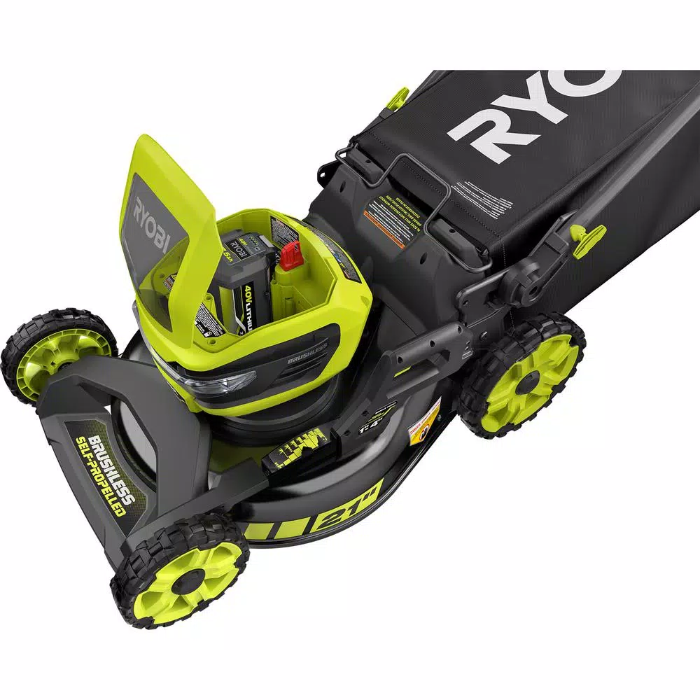 RYOBI 40V 21 in. Brushless Cordless Self-Propelled Lawn Mower with 7.5 Ah Battery and Charger