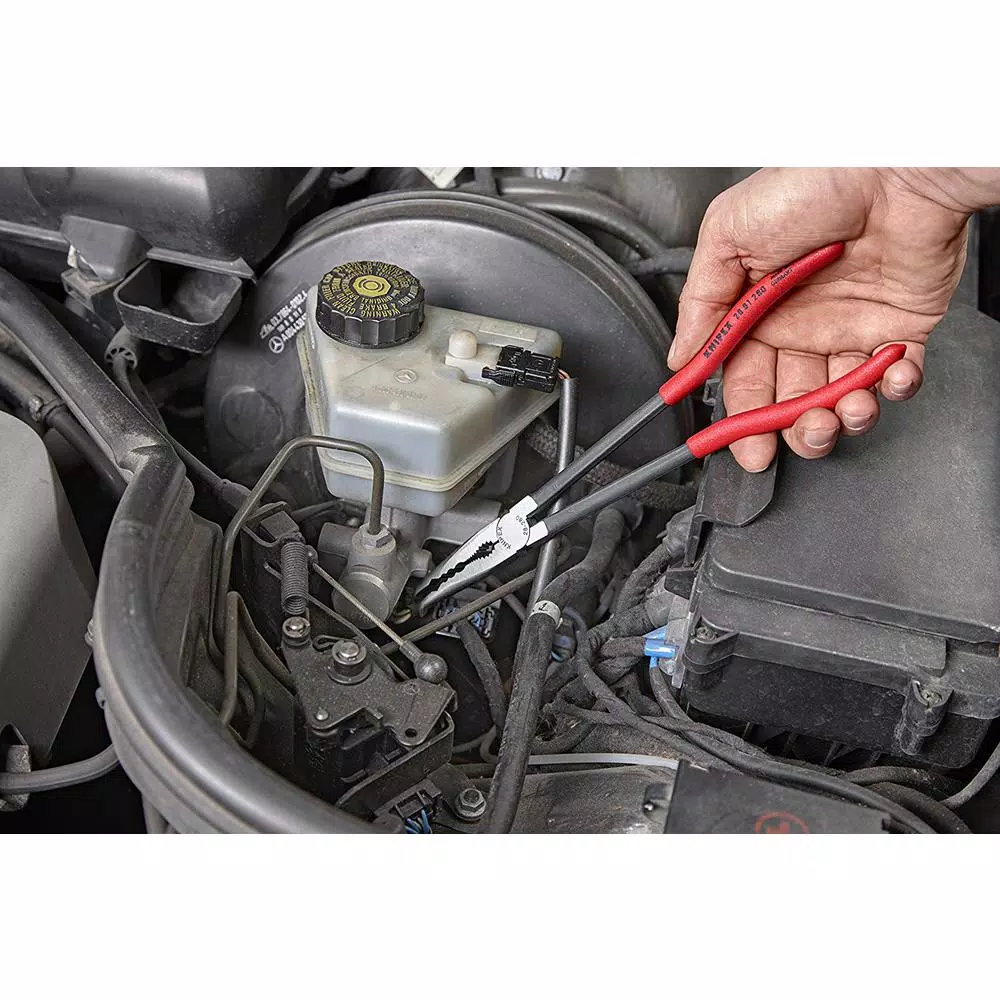 KNIPEX 11 in. Extra Long Reach Angled Long Nose Pliers