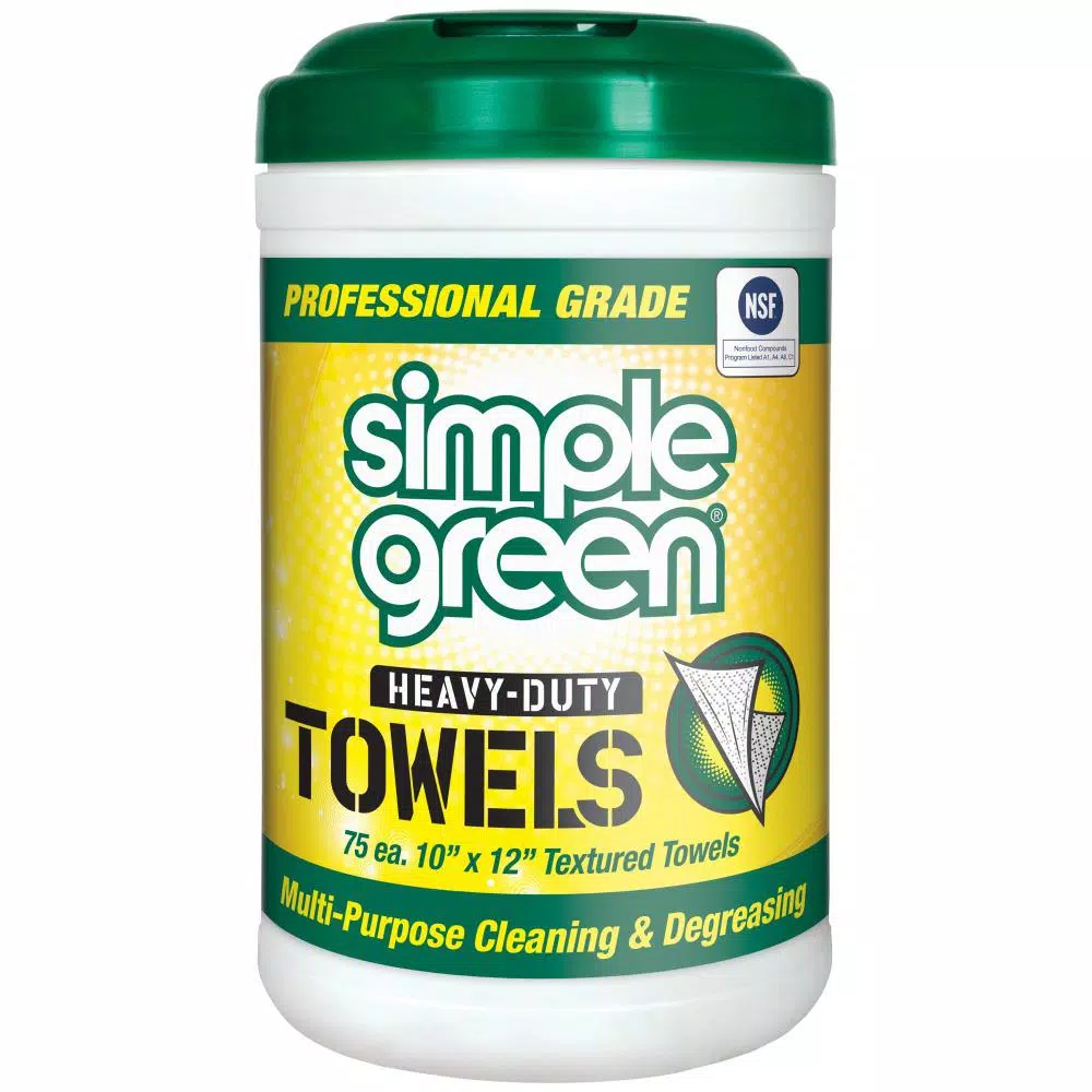 Simple Green Professional Grade Heavy-Duty Cleaning Towels, 75-Count
