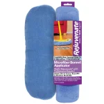 Rejuvenate Microfiber Bonnet Applicator Wet Mop Pad Refill, Blue (3-Pack) thumbnail 2