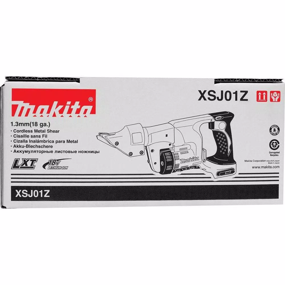 Makita 18V LXT Cordless 18-Gauge Straight Shear, Tool-Only (XSJ01Z)