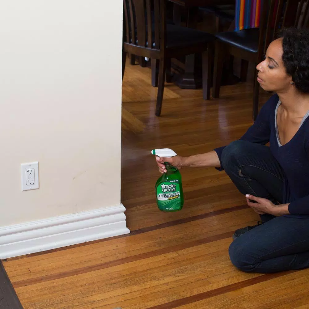 Simple Green 32 oz. Ready-To-Use All-Purpose Cleaner, Biodegradable Degreaser with Sassafras Scent