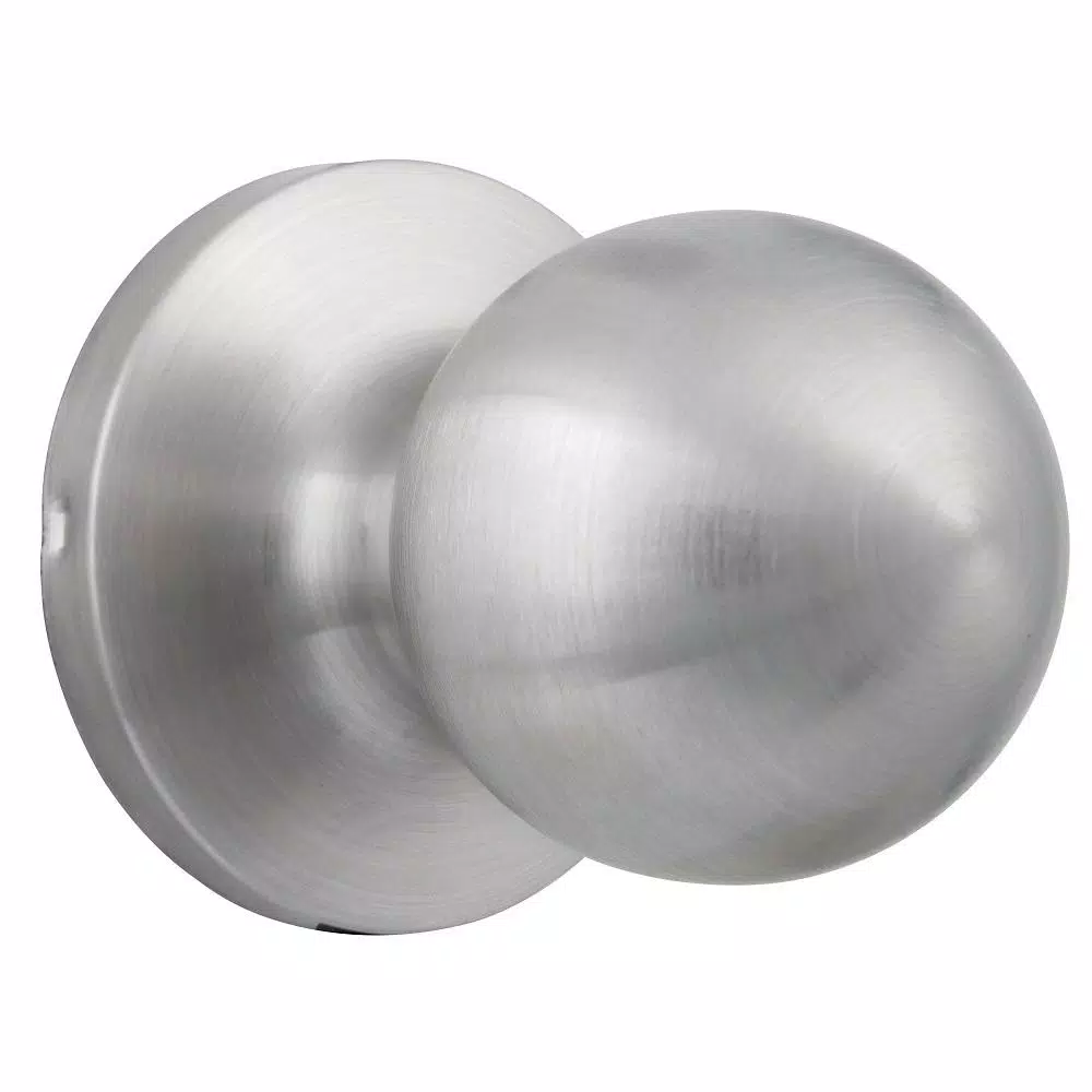 Universal Hardware Commercial Grade 2 Satin Chrome Storeroom Door Knob, 2-1/8 in.