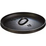 Lodge 6 qt. Round Cast Iron Camp Dutch Oven with Lid, Black thumbnail 4