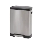 Household Essentials Summit 13 Gallon Rectangular Stainless Steel Step Trash Can with Soft-Close Lid thumbnail 5