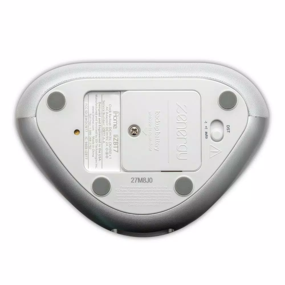 iHome Zenergy Dream Mini iZBT7W Bluetooth Sleep Therapy Machine with Sound and Light Therapy, White