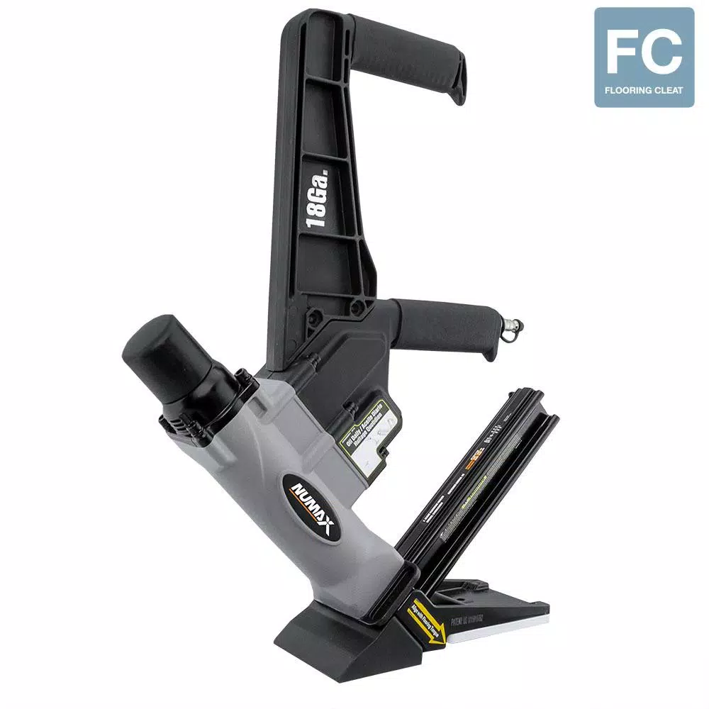 NuMax S18GLCNDH 18-Gauge 1-3/4 in. L-Cleat Dual Handle Flooring Nailer