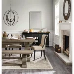 Household Essentials 37" Bronze Sunburst Round Wall Mirror - Contemporary Glam Accent Mirror thumbnail 4