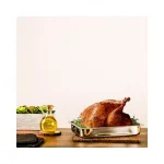 Ovente 13 x 9.3 in. Stainless Steel Roasting Pan with Wire Rack and Handles thumbnail 9