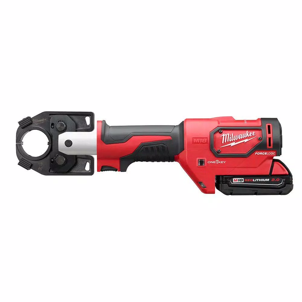Milwaukee M18 Force Logic 600 MCM Cordless Crimper Kit with 600 MCM Copper U-Style Die Kit