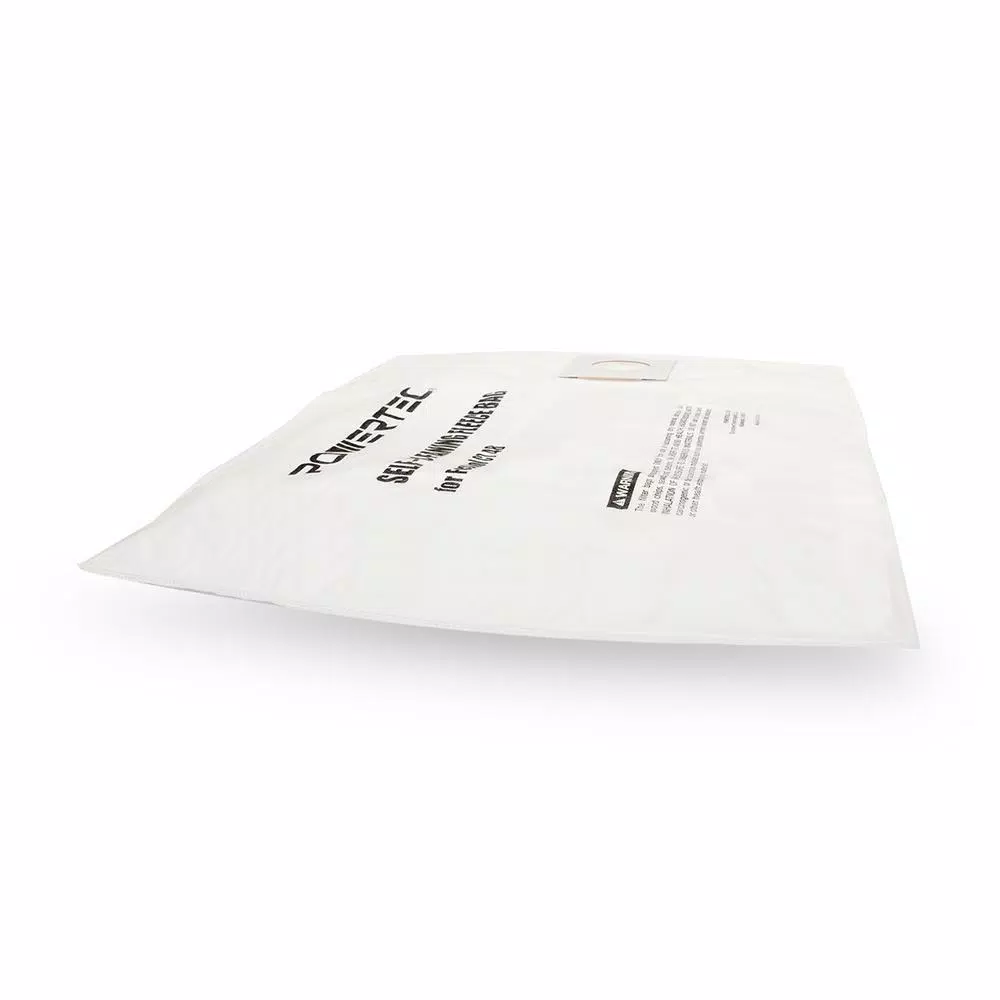 POWERTEC Self-Cleaning Fleece Replacement Filter Bags for Festool CT 48 (5-Pack)