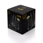 JoyJolt Infiniti 18 oz. Highball Glasses, Set of 4, Lead-Free Crystal Glassware thumbnail 4