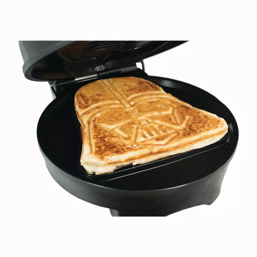 Uncanny Brands Star Wars Darth Vader American Waffle Maker, Black Stainless Steel
