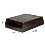 Alpine Industries Brushed Antique Bronze Stainless Steel C-Fold & Multi-Fold Paper Towel Dispenser thumbnail 4