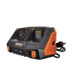 RIDGID 18V Dual Port Dual Chemistry Sequential Battery Charger with Dual USB Ports thumbnail 1