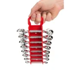TEKTON 8-Tool Store-and-Go Stubby Wrench Rack Keeper, Red thumbnail 4