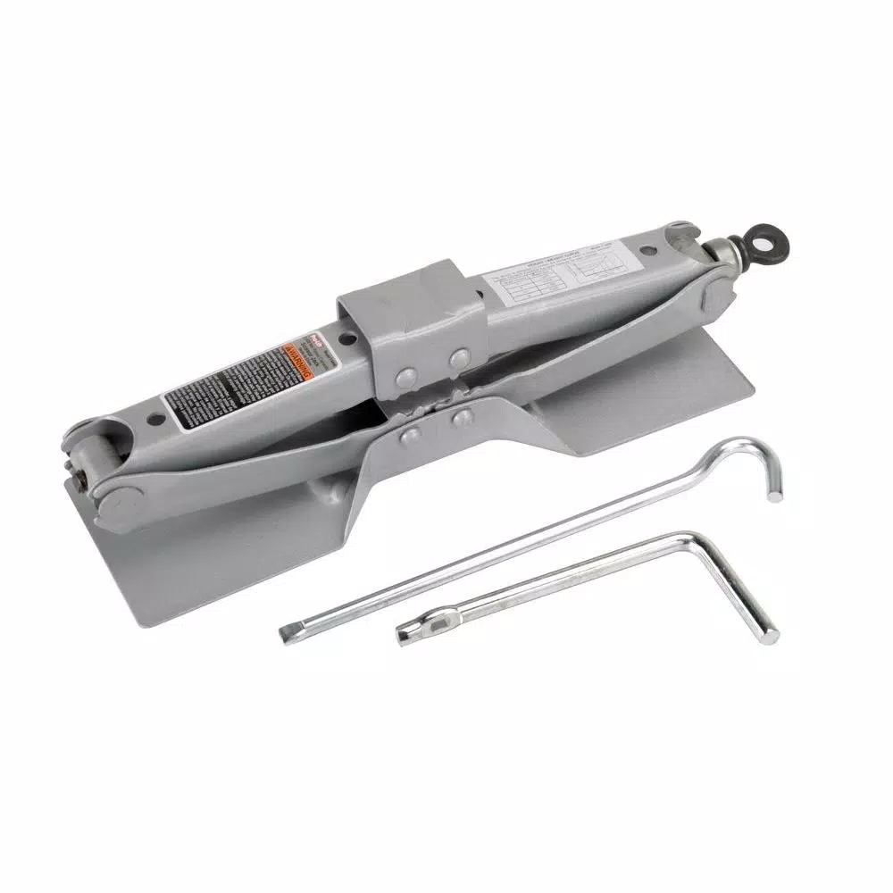 Pro-Lift 1.5 Ton Scissor Jack, 3000 lb Capacity Steel Car Jack with Extra Wide Base