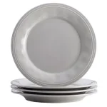 Rachael Ray Cucina 16-Piece Stoneware Dinnerware Set, Sea Salt Gray thumbnail 2