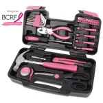 Apollo 39-Piece General Homeowner Hand Tool Set in Pink thumbnail 8