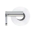 MODONA Oval Toilet Paper Holder with Stainless Steel Roller in Polished Chrome thumbnail 5