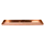 Achla Designs 29 in. Long Copper Plated Stainless Steel Decorative Serving Tray thumbnail 4