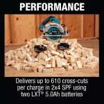 Makita 18V X2 LXT (36V) Brushless 7-1/4 in. Circular Saw Kit with 4x 5.0Ah Batteries and Charger thumbnail 10