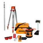 Johnson Self-Leveling 360° Rotary Laser Level System with Detector and Tripod thumbnail 1