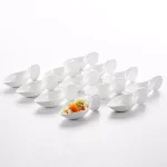 MALACASA 4.5 in. White Porcelain Ramekins Set of 12 - Ceramic Souffle Dishes and Serving Bowls thumbnail 7