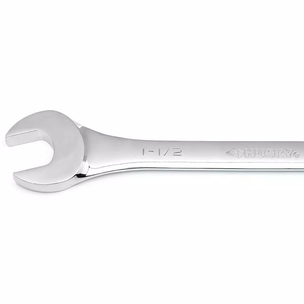 Husky 1-1/2 in. 12-Point Combination Wrench, Chrome Alloy Steel