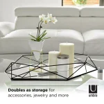 Umbra Prisma Modern Wall Mirror - Black Metal Frame (22.38 x 17 in) thumbnail 3