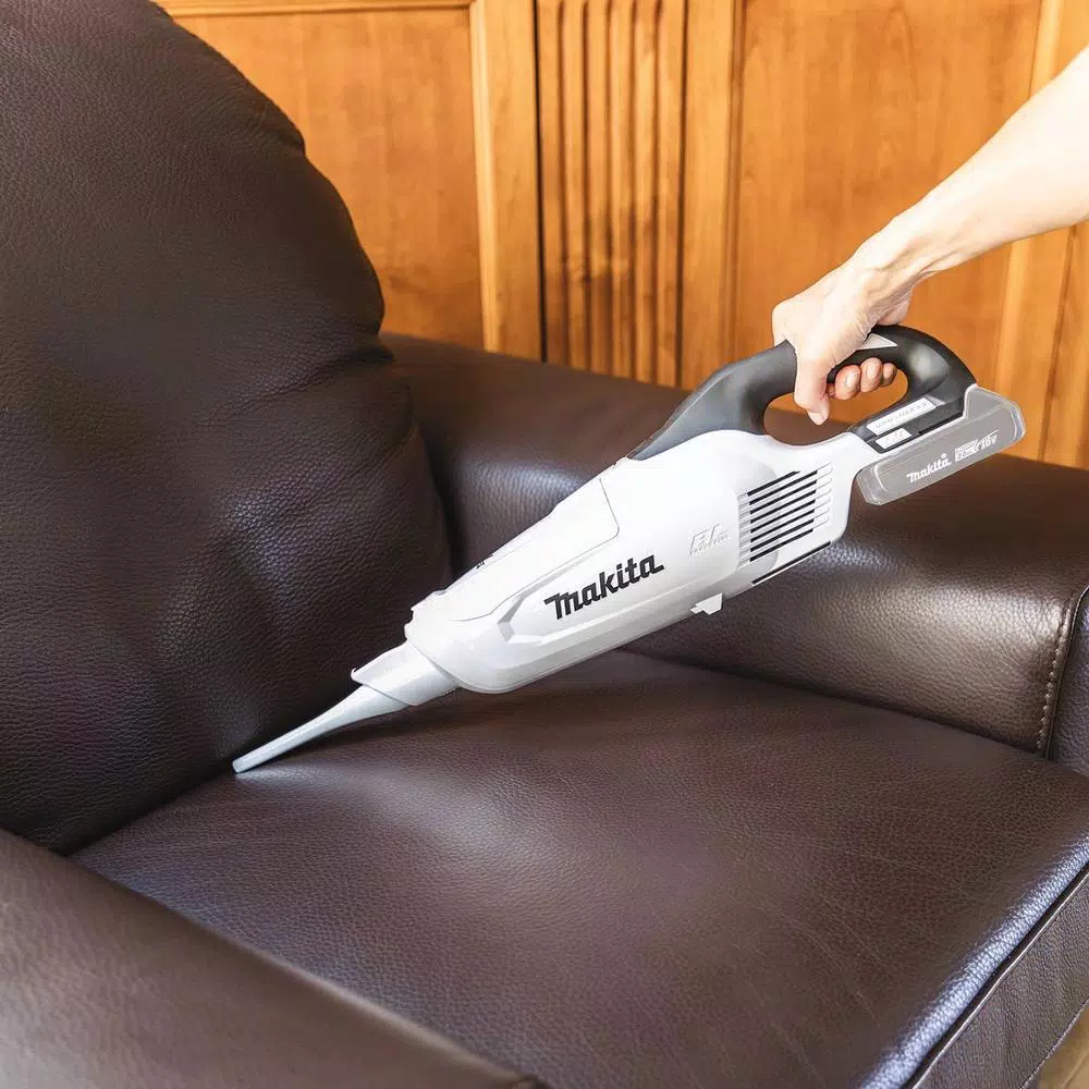 Makita 18V LXT Brushless Cordless 3-Speed Vacuum with White Cyclonic Attachment (Tool-Only)
