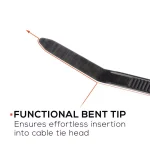 TR Industrial 12 in. UV Resistant Nylon Cable Ties, Black (500-Pack) thumbnail 5