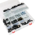 POWERTEC 129-Piece T-Track Jig Hardware Kit, 5/16-18 in. Zinc Plated Steel and Plastic Accessories thumbnail 1