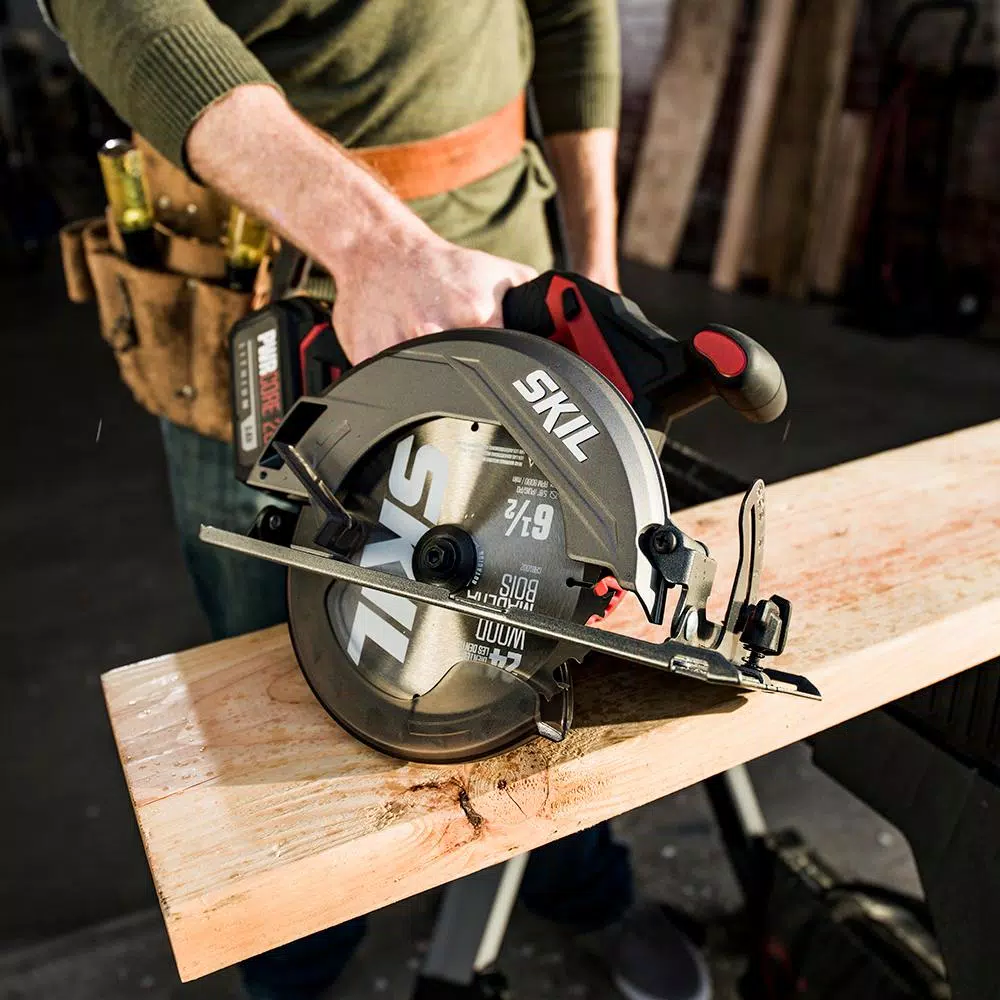 SKIL PWRCore 20V Brushless 6-1/2 in. Cordless Circular Saw Kit with 4.0Ah Battery and Charger
