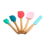 Core Kitchen Nostalgia 5-Piece Jumbo Beechwood and Silicone Utensil Set thumbnail 1