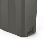 Suncast Commercial 23 Gallon Slim Resin Trash Can, Gray thumbnail 7