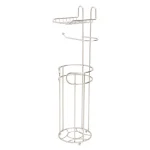 Bath Bliss Contemporary Freestanding Toilet Paper Holder with Built-in Phone Shelf and 4-Roll Storage, Satin thumbnail 6