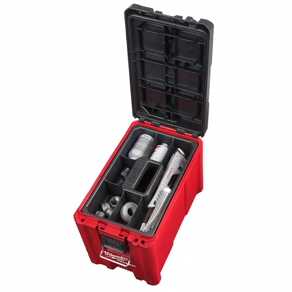 Milwaukee M18 7-1/4 in. Brushless Cordless Circular Saw Kit with 5.0 Ah Battery and PACKOUT 10 in. Compact Tool Box