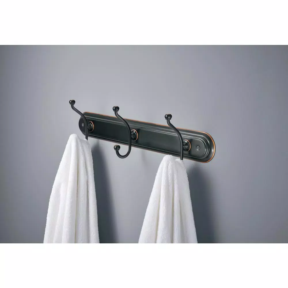 Delta Porter Triple Towel Hook, Oil Rubbed Bronze