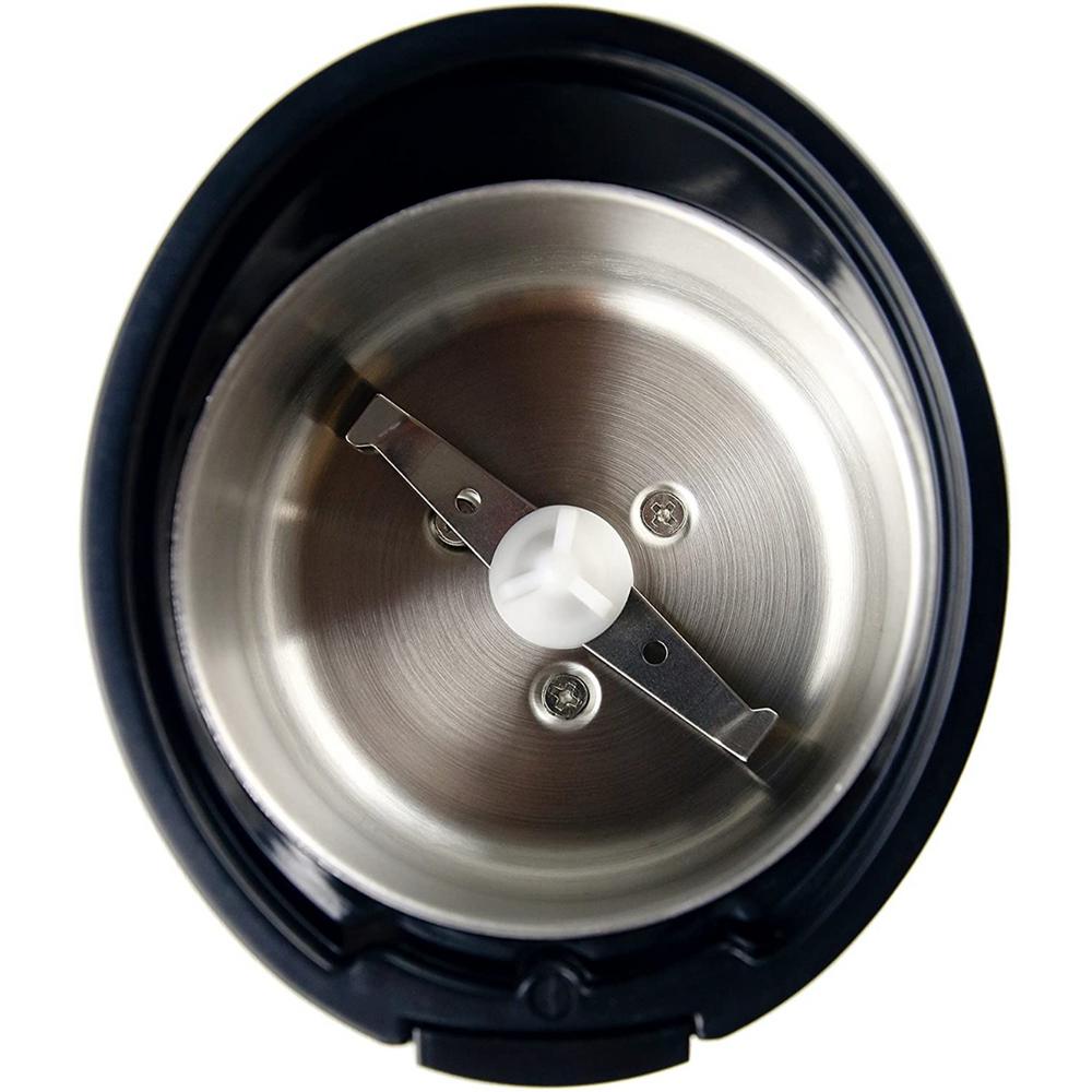 Ovente 150W Electric Coffee Grinder, Stainless Steel Blades, 2.5 oz Capacity, Black