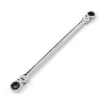 TEKTON 9 mm x 11 mm Extra Long Flex-Head Ratcheting Box End Wrench thumbnail 1