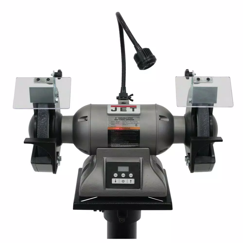 Jet IBG-8VS 8 in. Variable Speed Industrial Bench Grinder, 1 HP, 3600 RPM