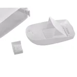Alpine Industries 19 Qt. White Step-On Sanitary Napkin Receptacle & Waste Basket thumbnail 4